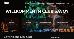 Desktop Screenshot of club-savoy.de